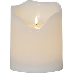 LED vaško žvakė balta C 0.75W 16x20cm Flamme grand 064-43 kaina ir informacija | Žvakės, Žvakidės | pigu.lt