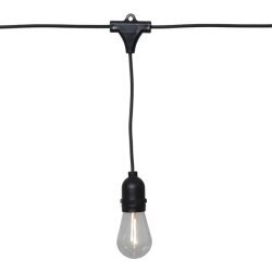 Šviestuvų styga, juoda, 10 LED, 1,8W, 360x30cm, Šviesos styga 476-94 kaina ir informacija | Girliandos | pigu.lt