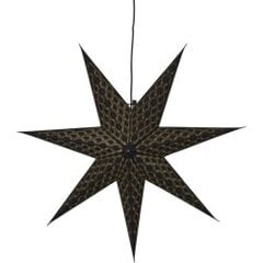 Pakabinama dekoratyvinė popierinė žvaigždė, juoda, 60x60cm, Brodie 501-75 kaina ir informacija | Kalėdinės dekoracijos | pigu.lt