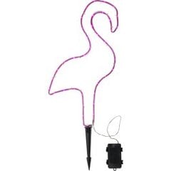 Šviesaus dekoro flamingo rožinė 38 LED C 2,3W 32x63cm Tuby 857-23 цена и информация | Праздничные декорации | pigu.lt