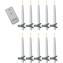 LED eglutės žvakės baltos 10vnt 0,06W 1,5x15,5cm 064-65 kaina ir informacija | Žvakės, Žvakidės | pigu.lt