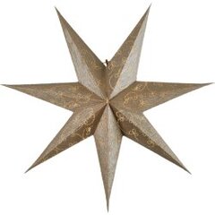 Бумажная звезда Decorus 501-18, золотая, 63х63 см  цена и информация | Рождественские украшения | pigu.lt