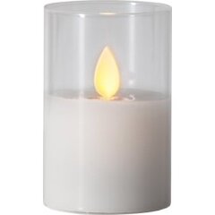 LED vaško žvakė stiklinėje baltos spalvos 0,06W 5x7,5cm M-Twinkle 063-13 kaina ir informacija | Žvakės, Žvakidės | pigu.lt