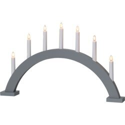 Medinė žvakidė lenkta pilkos spalvos 21W 57x34cm Trapp 230-31 kaina ir informacija | Žvakės, Žvakidės | pigu.lt