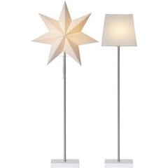 Popierinė žvaigždė ir gaubtas ant stovo baltas E14 34x82cm Moa 233-18 kaina ir informacija | Kalėdinės dekoracijos | pigu.lt