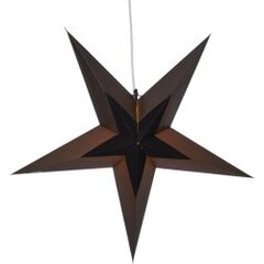Pakabinama dekoratyvinė popierinė žvaigždė juoda 60x60cm Diva 501-78 kaina ir informacija | Kalėdinės dekoracijos | pigu.lt