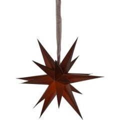 Звезда из бумаги с 3D эффектом December 501-92, коричневая  цена и информация | Рождественские украшения | pigu.lt