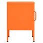 vidaXL Naktinis staliukas, oranžinė, 35x35x51cm, plienas kaina ir informacija | Spintelės prie lovos | pigu.lt