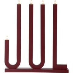 Medinė žvakidė raudona 15W 42x48cm Lie 644-16 kaina ir informacija | Žvakės, Žvakidės | pigu.lt