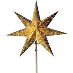 Popierinė žvaigždė auksas 48x48cm Antikvarinis 236-80 kaina ir informacija | Kalėdinės dekoracijos | pigu.lt