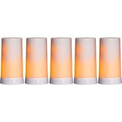 LED stalinės lempos baltos 5vnt 2W 6,8x13cm extra 064-29 kaina ir informacija | Žvakės, Žvakidės | pigu.lt