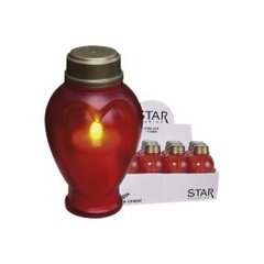 LED kapo žvakės raudonos 12 vnt. AA 0,05W 37x41cm Serene 068-99-98 kaina ir informacija | Žvakės, Žvakidės | pigu.lt