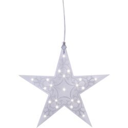 LED šviestuvų dekoro žvaigždė pakabinama 35x33cm 697-10 kaina ir informacija | Kalėdinės dekoracijos | pigu.lt