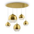 Lubinis šviestuvas Maytoni Moderni aukso spalvos kolekcija su kristalais 5xE27 P140-PL-170-5-G