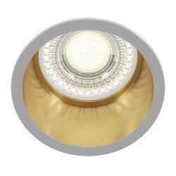 Šviestuvas Maytoni Tehnical baltos spalvos su aukso detalėmis GU10 6.8cm kaina ir informacija | Lubiniai šviestuvai | pigu.lt