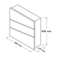 Pašto dėžutė PD 970, juoda/balta цена и информация | Почтовые ящики, номера для дома | pigu.lt