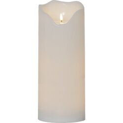 LED plastikinė žvakė balta C 0.03W 16x40cm Flamme grand 064-45 kaina ir informacija | Žvakės, Žvakidės | pigu.lt
