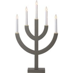Medinė žvakidė lenkto tipo ant stovo ruda 15W 35x59cm Anno kaina ir informacija | Žvakės, Žvakidės | pigu.lt