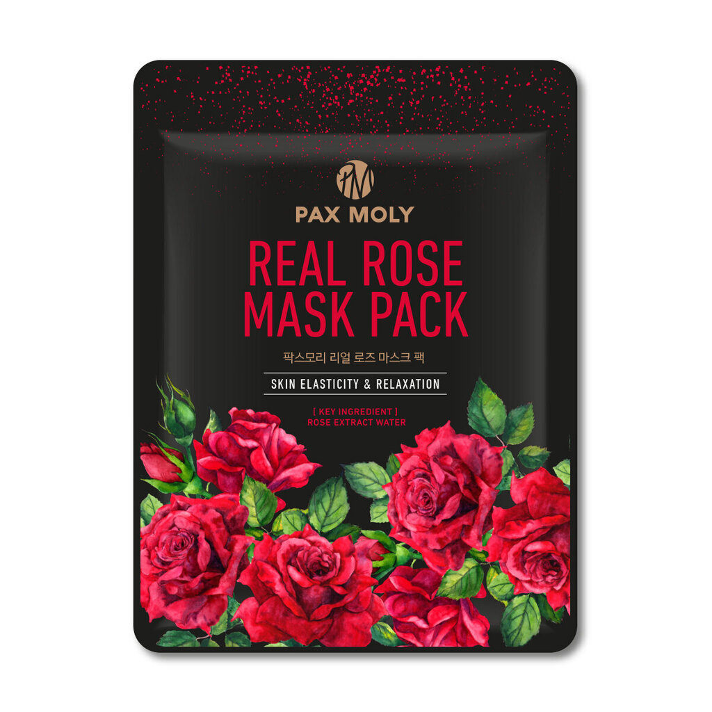 Veido kaukė Pax Moly “Rose” 25 ml X 10 vnt. цена и информация | Veido kaukės, paakių kaukės | pigu.lt