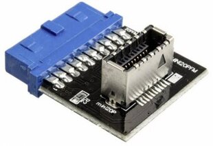 Raijintek USB 3.0 20 Pin to USB Mini 20 Pin Frontpanel USB Type C Adapter Motherboard kaina ir informacija | Atviro kodo elektronika | pigu.lt