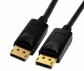 Brackton DisplayPort Male - DisplayPort Male 3m Black 4K цена и информация | Кабели и провода | pigu.lt