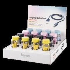 Hama USB-A Male - USB-C Male 0.60m Mixed colors цена и информация | Кабели для телефонов | pigu.lt