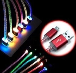 Maxxter LED 8-pin Male to USB Type-A Male 1m цена и информация | Кабели для телефонов | pigu.lt