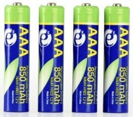 Energenie Rechargeable AAA Batteries 4pcs цена и информация | Батарейки | pigu.lt