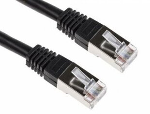 Brackton RJ45 Male - RJ45 Male 1m Black CAT6 цена и информация | Кабели и провода | pigu.lt