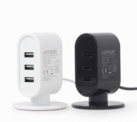 EnerGenie USB Desktop Charger Black/White Mix цена и информация | Зарядные устройства для телефонов | pigu.lt