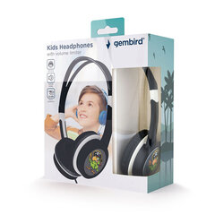 Gembird Kids Headphones with Volume Limiter Black цена и информация | Наушники | pigu.lt