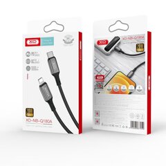 XO cable NB-Q180A PD USB-C - Lightning 1,0m 20W black цена и информация | Кабели для телефонов | pigu.lt