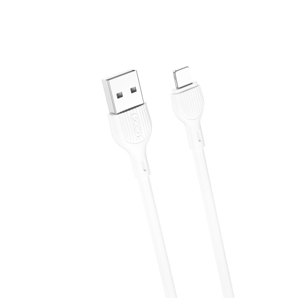 XO NB200 USB - Lightning 1,0m 2.4A white цена и информация | Laidai telefonams | pigu.lt