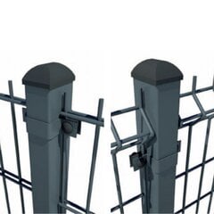 Tvoros Stulpo Centrinės Apkabos 60x40mm, Žalios (8 vnt.) kaina ir informacija | Tvoros ir jų priedai | pigu.lt