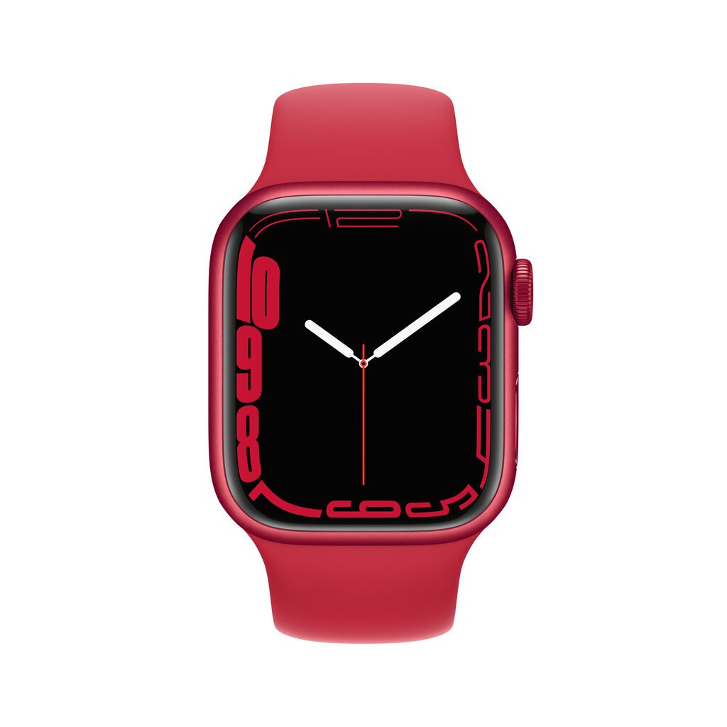 Apple Watch Series 7 (GPS + Cellular, LV 45mm) (PRODUCT)RED Aluminium Case with (PRODUCT)RED Sport Band kaina ir informacija | Išmanieji laikrodžiai (smartwatch) | pigu.lt