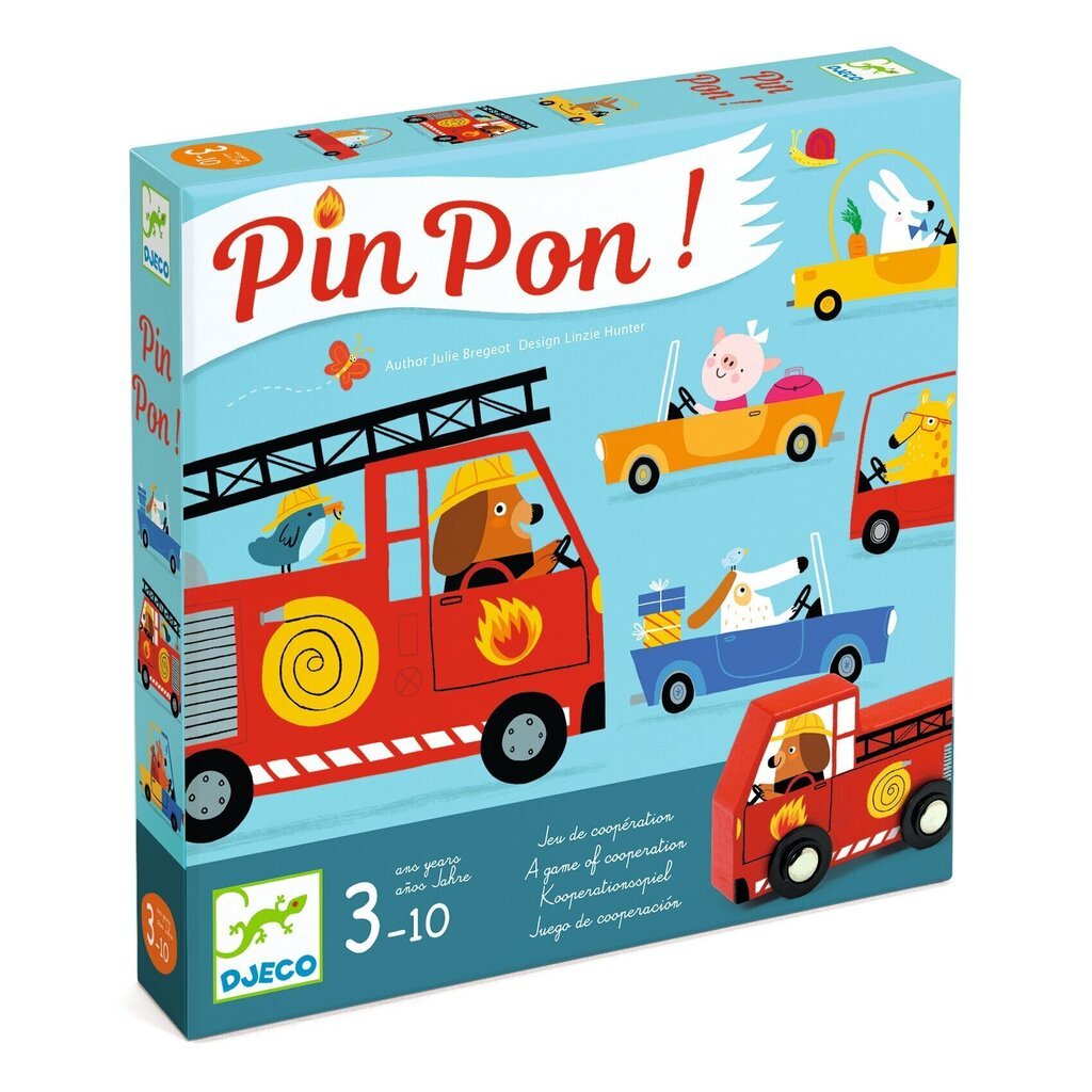 Bendradarbiavimo stalo žaidimas Djeco Ugniagesiai „PinPon!", DJ08571 kaina ir informacija | Stalo žaidimai, galvosūkiai | pigu.lt