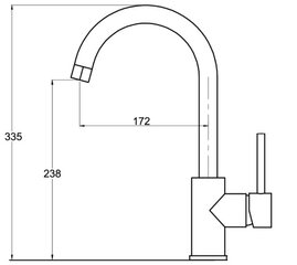 Смеситель Aquasanita S5523 цена и информация | Кухонные смесители | pigu.lt