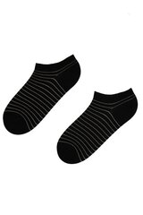 Женские укороченные (спортивные) хлопковые носки черного цвета с изображением блестящих полосок PIIA цена и информация | Женские носки | pigu.lt
