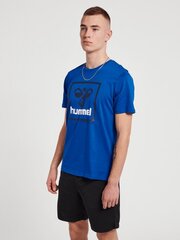 Marškinėliai vyrams Hummel Isam 21433170455700498209811, mėlyni kaina ir informacija | Vyriški marškinėliai | pigu.lt