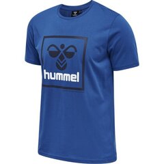 Marškinėliai vyrams Hummel Isam 21433170455700498209811, mėlyni цена и информация | Мужские футболки | pigu.lt