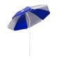 Paplūdimio skėtis Nils Camp NC7813, mėlynas/baltas kaina ir informacija | Skėčiai, markizės, stovai | pigu.lt