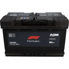 Automobilio akumuliatorius Formula 1 F110869 800 A 80 Ah 12 V kaina ir informacija | formula Autoprekės | pigu.lt