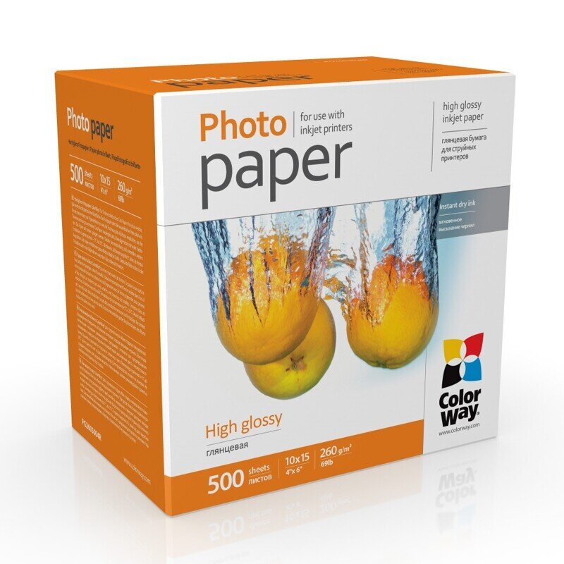 ColorWay Photo Paper PG2605004R Glossy цена и информация | Priedai fotoaparatams | pigu.lt