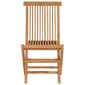 vidaXL Sulankstomos sodo kėdės, 6vnt., tikmedžio medienos masyvas kaina ir informacija | Lauko kėdės, foteliai, pufai | pigu.lt
