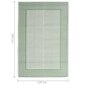 vidaXL Lauko kilimas, žalios spalvos, 120x180cm, PP kaina ir informacija | Kilimai | pigu.lt