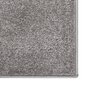 vidaXL Kilimėlis, pilkos spalvos, 160x230cm, trumpi šereliai цена и информация | Kilimai | pigu.lt