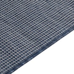 vidaXL Lauko kilimėlis, mėlynos spalvos, 160x230cm, plokščio pynimo цена и информация | Ковры | pigu.lt