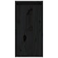 vidaXL Sieninė spintelė, juoda, 30x30x60cm, pušies medienos masyvas цена и информация | Lentynos | pigu.lt
