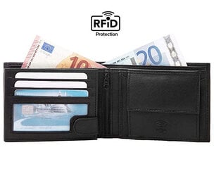 Odinė piniginė Need 4You su RFID apsauga kaina ir informacija | Vyriškos piniginės, kortelių dėklai | pigu.lt