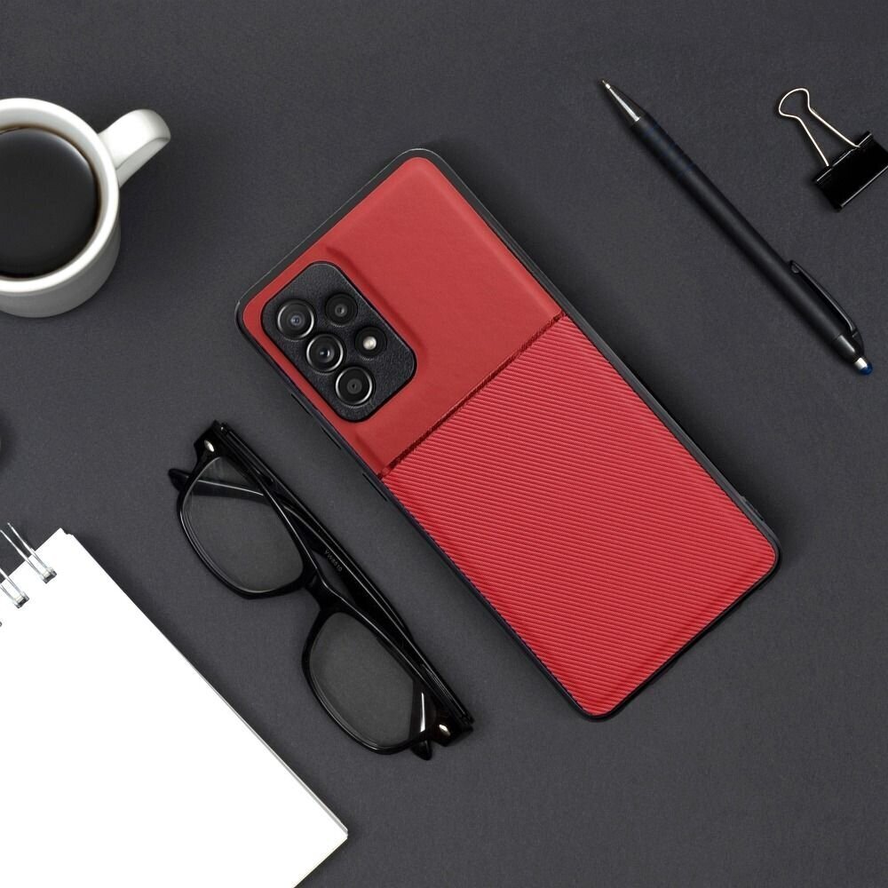 Dėklas telefonui Forcell Noble skirtas Xiaomi Redmi Note 11 / Redmi Note 11s, raudonas kaina ir informacija | Telefono dėklai | pigu.lt